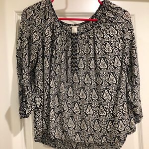 3/4 length blouse
